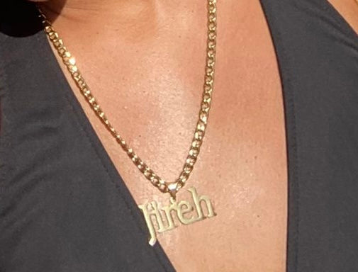 Jireh Pendant Necklace | Jireh Hoop & Pendant | Grace Uncovered