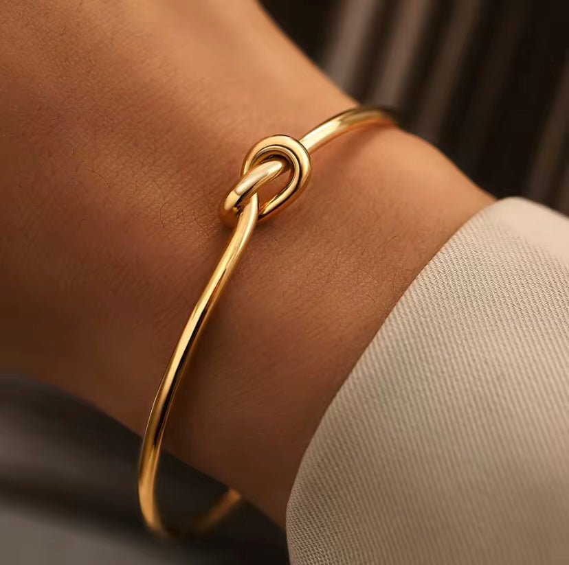 Three-Cord Bangle | Gold-Plated Bangle | Grace Uncovered