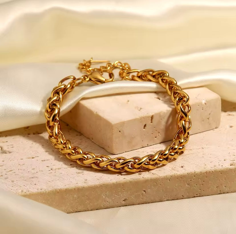 Gold-Plated Skeleton Bracelet | Skeleton Jewelry Set | Grace Uncovered