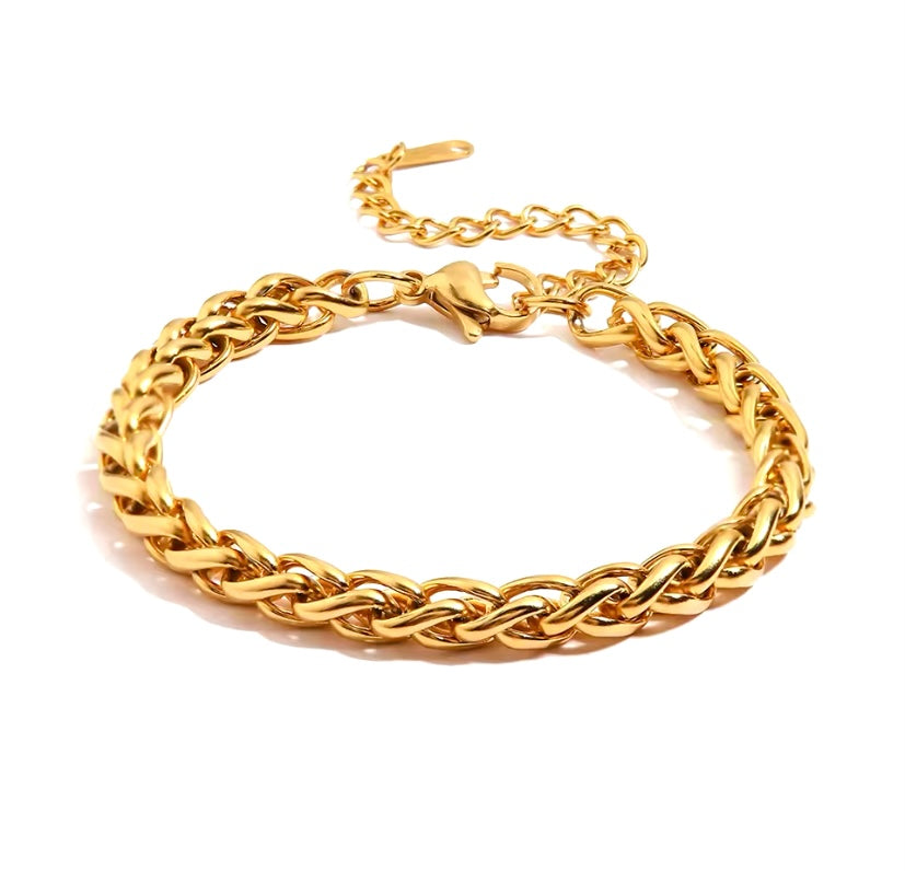 Women's Skeleton Bracelet | Gold Byzantine Bracelet | Grace Uncovered
