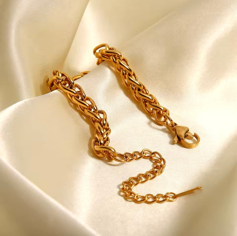 Gold-Plated Skeleton Bracelet | Skeleton Jewelry Set | Grace Uncovered